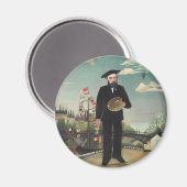 Myself Portrait Landscape 1890, Henri Rousseau Magneet (Voorkant / Achterkant)