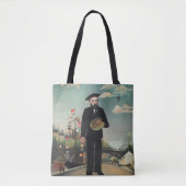 Myself Portrait Landscape 1890, Henri Rousseau Tote Bag (Voorkant)