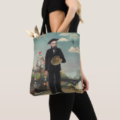 Myself Portrait Landscape 1890, Henri Rousseau Tote Bag (Dichtbij)