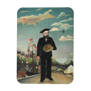 Myself: Portret – Landschap, Henri Rousseau 1890 Magneet