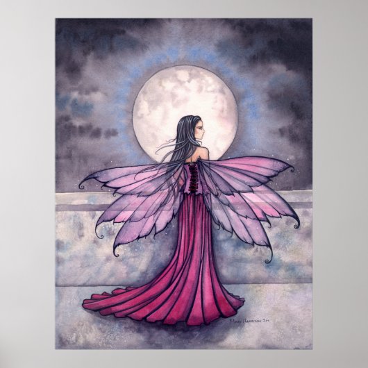 Mysitc Midnight Fairy Poster Print (Voorkant)