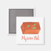 Mysore Pak Indian Sweet Bakery Pastry Chef Food Magneet (Voorkant / Achterkant)