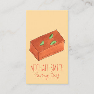Mysore Pak Indian Sweet Bakery Pastry Chef Food Visitekaartje