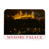 Mysore Palace bij nacht fridge magnet Magneet (Horizontaal)