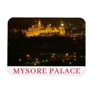 Mysore Palace bij nacht fridge magnet Magneet