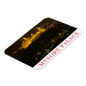 Mysore Palace bij nacht fridge magnet Magneet (Linkerzijde)