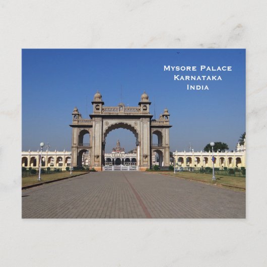 Mysore Palace India Toerismereizen Briefkaart (Voorkant)