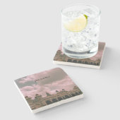 Mysore paleis foto wolken aanpasbaar stenen onderzetter (Zijkant)