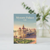 Mysore Paleis India Briefkaart (Staand voorkant)