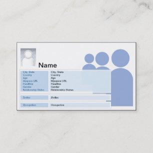 Myspace - Business Contactkaartje