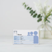 Myspace - Business Contactkaartje (Staand voorkant)