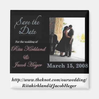MySpace magneet, http://www.theknot.com/ourweddi.. Magneet