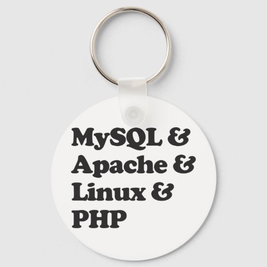 Mysql Apache Linux PHP Sleutelhanger (Voorkant)