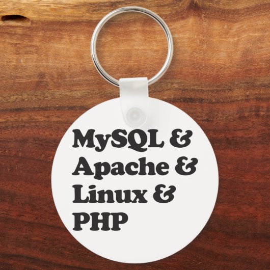 Mysql Apache Linux PHP Sleutelhanger (Voorkant)