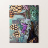 Mysten van de Glowshrooms Fantasy Landscape Legpuzzel (Verticaal)