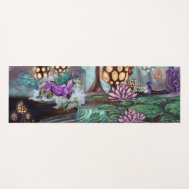 Mysten van de Glowshrooms Fantasy Landscape Yogamat
