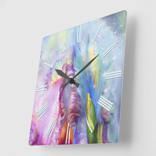 Mysterie Abstract Vierkante Klok (Hoek)