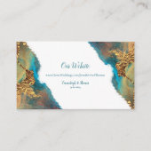 Mysterie Abstracte website voor Blauwgroen koraal  Informatiekaartje (Voorkant)