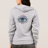 Mysterie All-Seing Eye grijs Hoodie (Achterkant)