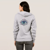 Mysterie All-Seing Eye grijs Hoodie (Achterkant volledig)