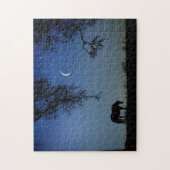 Mysterie bij paarden en maan legpuzzel (Verticaal)