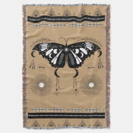 Mysterie Butterfly Festival Fringe Blanket Deken