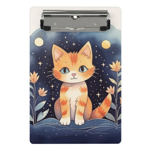 Mysterie Cat Mini Klembord (Voorkant)