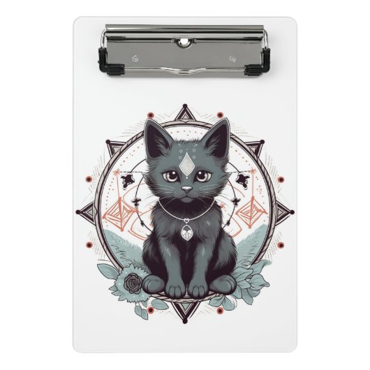 Mysterie Cat Mini Klembord (Voorkant)