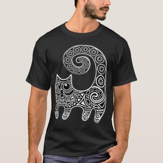 Mysterie Cat T-shirt (Voorkant)