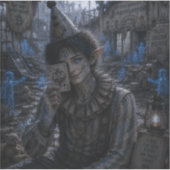 Mysterie / Circusclown / Kleuterschool Sticker (Voorkant)
