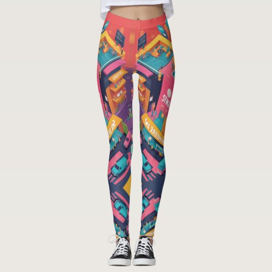 Mysterie en verwondering leggings (Voorkant)