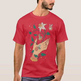 Mysterie Fantasy Flower Natur Cottcore Fairy be T-shirt