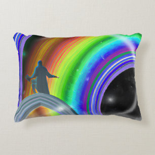 Mysterie Figuur bij de Interdimensionale Stargate Accent Kussen