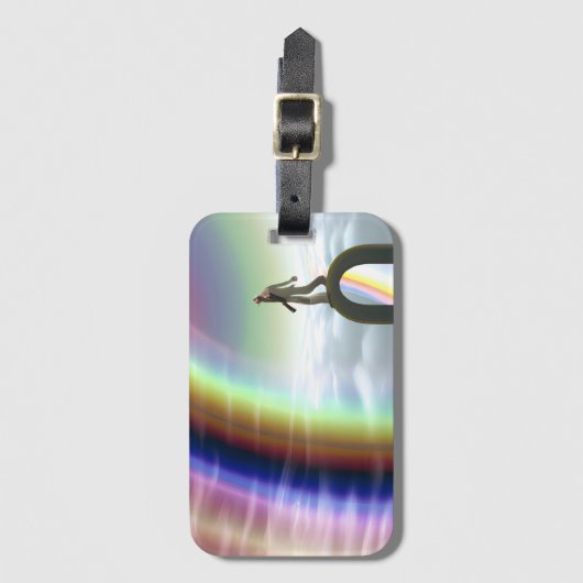 Mysterie Figuur bij de Interdimensionale Stargate Bagagelabel (Voorkant (verticaal))