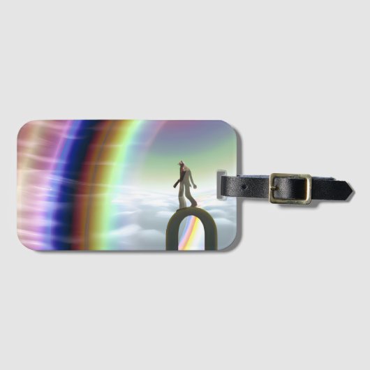 Mysterie Figuur bij de Interdimensionale Stargate Bagagelabel (Voorkant (horizontaal))