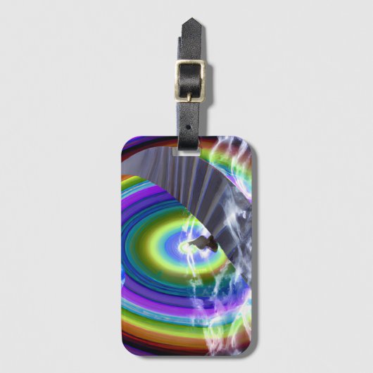 Mysterie Figuur bij de Interdimensionale Stargate Bagagelabel (Voorkant (verticaal))