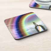 Mysterie Figuur bij de Interdimensionale Stargate Bier Onderzetter (Linkerzijde)