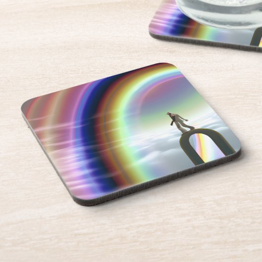 Mysterie Figuur bij de Interdimensionale Stargate Bier Onderzetter (Linkerzijde)