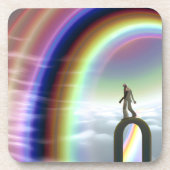 Mysterie Figuur bij de Interdimensionale Stargate Bier Onderzetter (Voorkant)