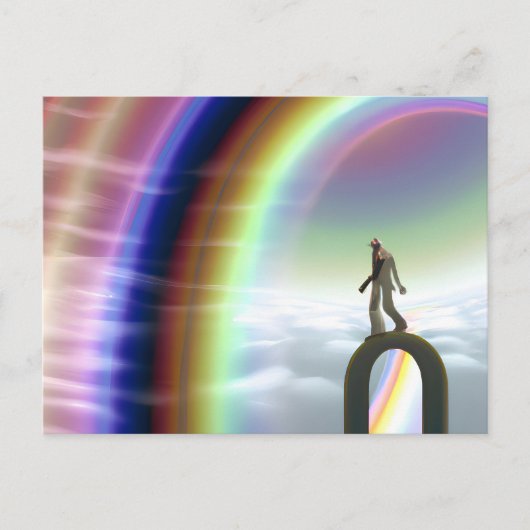 Mysterie Figuur bij de Interdimensionale Stargate Briefkaart (Voorkant)