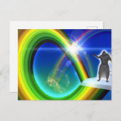 Mysterie Figuur bij de Interdimensionale Stargate Briefkaart (Voorkant / Achterkant)