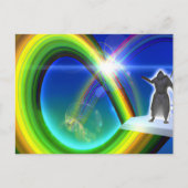 Mysterie Figuur bij de Interdimensionale Stargate Briefkaart (Voorkant)