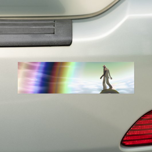 Mysterie Figuur bij de Interdimensionale Stargate Bumpersticker (Op auto)