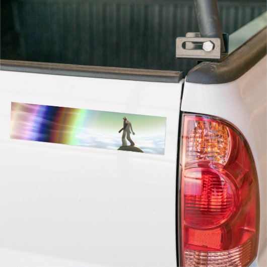 Mysterie Figuur bij de Interdimensionale Stargate Bumpersticker (Op Truck)