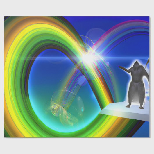 Mysterie Figuur bij de Interdimensionale Stargate Cadeaupapier (Vlak)