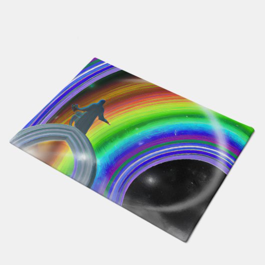 Mysterie Figuur bij de Interdimensionale Stargate Deurmat (Schuin)