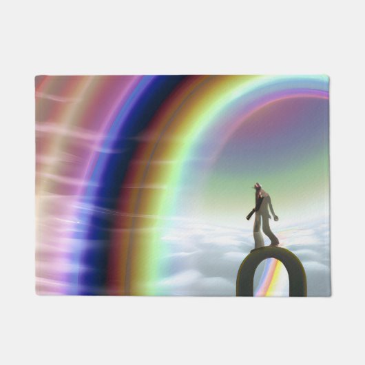 Mysterie Figuur bij de Interdimensionale Stargate Deurmat (Voorkant)