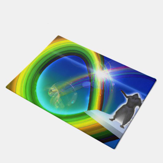 Mysterie Figuur bij de Interdimensionale Stargate Deurmat (Schuin)