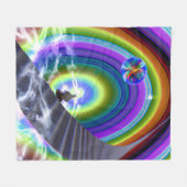 Mysterie Figuur bij de Interdimensionale Stargate Fleece Deken (Voorkant (Horizontaal))