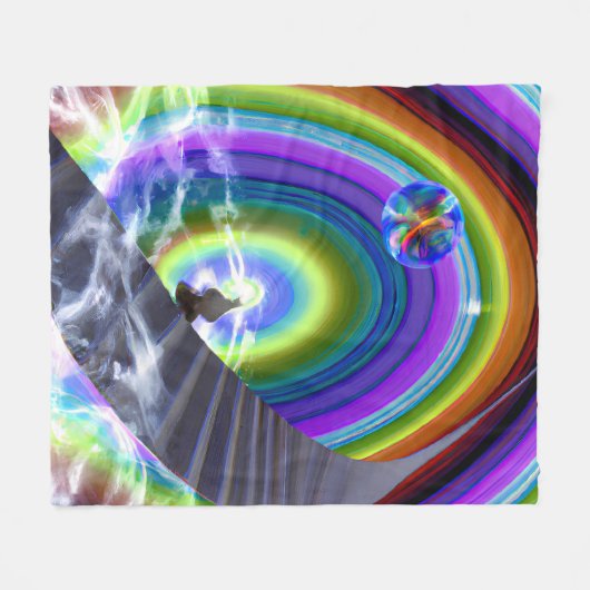 Mysterie Figuur bij de Interdimensionale Stargate Fleece Deken (Voorkant (Horizontaal))